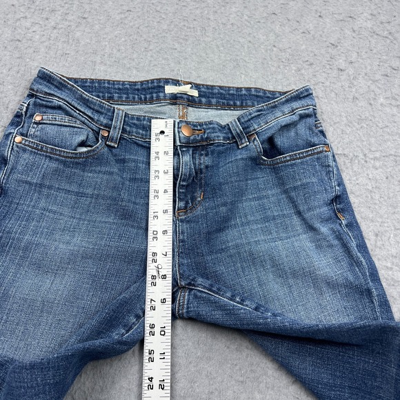 Eileen Fisher Jeans Womens 2 Blue Skinny Slim Ankle Organic Cotton Stretch Denim - Picture 7 of 14